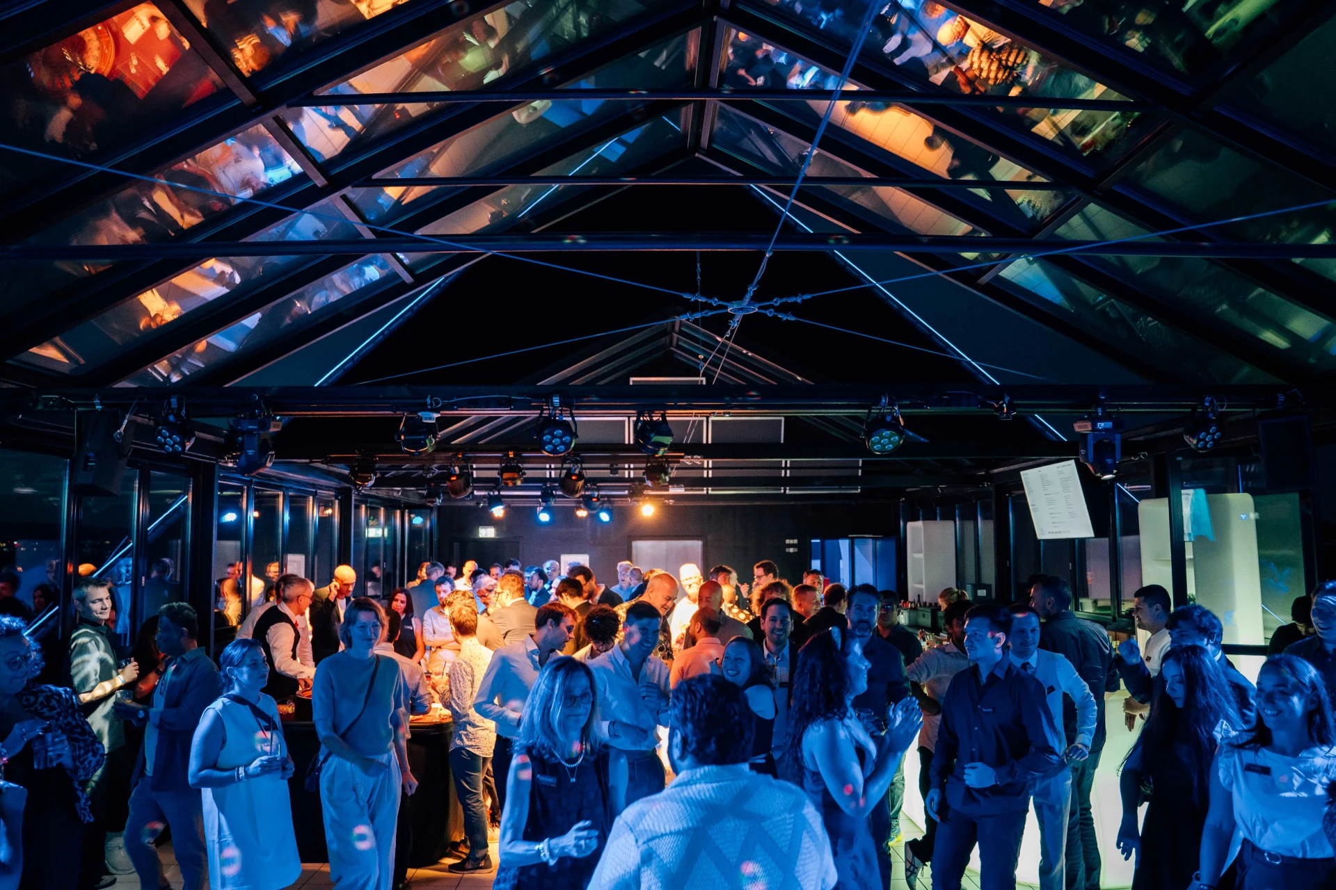 open air rooftop location